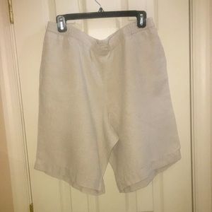 J JILL LINEN SHORTS SIZE MEDIUM